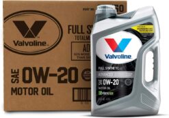 Valvoline Advanced Full Synthetic SAE 0W-20 Motor Oil 5 QT, Case of 3