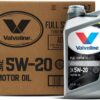 Valvoline Advanced Full Synthetic SAE 5W-20 Motor Oil 5 QT, Case of 3
