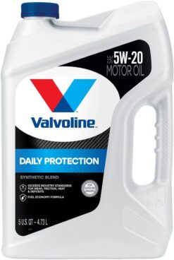Valvoline Daily Protection SAE 5W-20 Synthetic Blend Motor Oil 5 QT (Packaging May Vary)