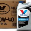 Valvoline European Vehicle Full Synthetic SAE 0W-40 Motor Oil 5 QT, Case of 3