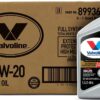 Valvoline Extended Protection High Mileage with Ultra MaxLife Technology 0W-20 Full Synthetic Motor Oil 1 QT, Case of 6
