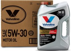 Valvoline Extended Protection High Mileage with Ultra MaxLife Technology 5W-30 Full Synthetic Motor Oil 5 QT, Case of 3