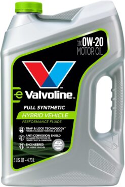 Valvoline Hybrid Vehicle 0W-20 Full Synthetic Motor Oil 5 QT