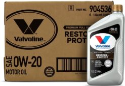 Valvoline Restore & Protect Full Synthetic 0W-20 Motor Oil 1 QT, Case of 6