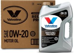 Valvoline Restore & Protect Full Synthetic 0W-20 Motor Oil 5 QT, Case of 3