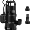 1.6 HP Submersible Sump Pump 4858GPH Clean & Dirty Water Transfer Pump with Float Switch for Pool Garden Cellar Pond