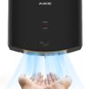 AIKE Air Wiper Compact Hand Dryer 110V 1400W Black (with 2 Pin Plug) Model AK2630
