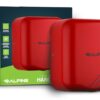 Alpine Automatic Hand Dryers for Bathrooms Commercial High Speed 110-120V Stainless Steel Electric Hand Dryer, Plug In & Hardwire Options with Air Filter, ADA & UL Compliant & 5 Years Coverage (Red)