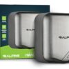 Alpine Industries Hemlock Automatic Hand Dryer - Heavy Duty Stainless Steel | 1800Watts | 110-120Volts (Brushed Stainless Steel)