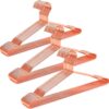 Amber Home 17" Rose Gold Strong Metal Hanger 30 Pack, Copper Clothes Hangers, Heavy Duty Coat Hangers, Standard Suit Hangers for Jacket, Shirt, Dress (Copper, 30)