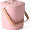 Bamboozle - 1 Gallon Compost Bin, Naturally Decomposing Bin with 2 Hemp-Based Filters, Sustainable Bamboo Fiber, Indoor Countertop Composter, Home & Garden Supplies (Blossom)