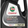 Castrol Edge High Mileage 5W-20 Advanced Full Synthetic Motor Oil, 5 Quarts