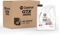 Castrol GTX CK-4 Conventional Diesel Motor Oil, 15W-40, 1 Gallon, Pack of 3