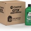 Castrol GTX High Mileage 5W-20 Synthetic Blend Motor Oil, 1 Quart, Pack of 6
