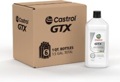 Castrol GTX Ultraclean 5W-20 Synthetic Blend Motor Oil, 1 Quart, Pack of 6