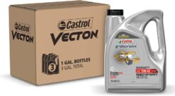 Castrol Vecton 15W-40 CK-4 Advanced Part Synthetic Diesel Engine Oil, 1 Gallon, Pack of 3
