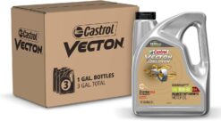 Castrol Vecton Long Drain 10W-30 CK-4 Part Synthetic Diesel Engine Oil, 1 Gallon, Pack of 3