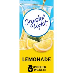 Crystal Light Sugar-Free Lemonade Naturally Flavored Powdered Drink Mix 48 Count Pitcher Packets