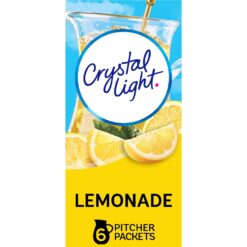 Crystal Light Sugar-Free Lemonade Naturally Flavored Powdered Drink Mix 72 Count Pitcher Packets, 6 Count (Pack of 12)
