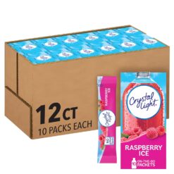 Crystal Light Sugar-Free Raspberry Ice On-The-Go Powdered Drink Mix 120 Count