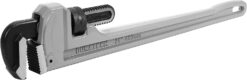 DURATECH 24-inch Heavy Duty Aluminum Straight Pipe Wrench, Adjustable Plumbing Wrench, Drop Forged, Exceed GGG standard