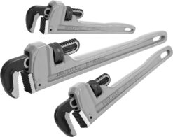 DURATECH 3-Piece Heavy Duty Aluminum Straight Pipe Wrench Set, 10