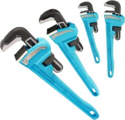 DURATECH 4-Piece Heavy Duty Pipe Wrench Set, 8