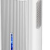 Dehumidifier,95 OZ Water Tank, (850 sq. ft) Quiet Dehumidifier for Basement, Bathroom, RV, Closet, Bedroom with Auto Shut Off, Sleep Mode,7 Colors LED Light, Dehumidifiers for Home (White）