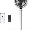 Dreo Pedestal Fan with Smart Control, 43'' Inches, 150°+120° Omni-Directional Oscillating Quiet Fans for Bedroom, 110ft Circulator Fan with DC Motor, 9 Speeds, 6 Modes, 12H Timer, Wi-Fi/Voice/Alexa