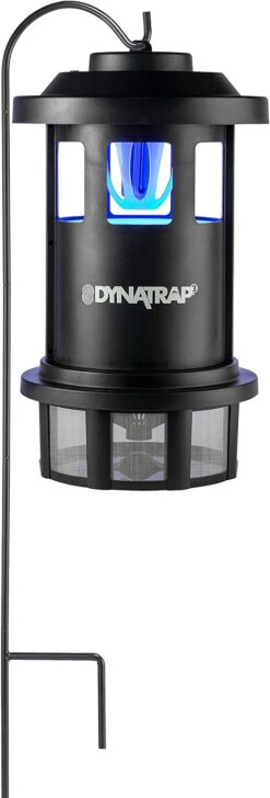 DynaTrap DT1750-SH ¾ Acre Mosquito and Flying Insect Trap with AtraktaGlo Light, Plus Shepherd’s Hook - Kills Mosquitoes, Flies, Wasps, Gnats, & Other Flying Insects