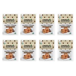 Emmy's Organics Chocolate Chip Coconut Cookies (Pack of 8), Gluten-Free, Organic, Vegan, Paleo-Friendly