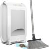 EyeVac Pro Touchless Vacuum Automatic Dustpan - Ultra Fast & Powerful - Great for Sweeping Salon Pet Hair Food Dirt Kitchen, Corded Canister Vacuum, Bagless, Automatic Sensors, 1400 Watt (White)