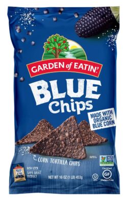 Garden of Eatin' Blue Corn Tortilla Chips, Blue Chips, 16 Oz (Pack of 12) (Packaging May Vary)