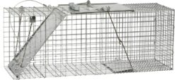 Havahart 1085 Large 1-Door Easy Set & Release Humane Live Animal Trap for Armadillos, Cats, Groundhogs, Muskrats, Nutria, Opossums, Racoons, Skunks, and Other Similar-Sized Animals