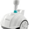 CONVENIENCE OF AUTOMATIC CLEANING – A compact and convenient suction-side cleaner designed for smaller above ground pools; simply connect the cleaner to the suction outelt of your pool with the 21ft hose, and turn on the filter pump POOL AND PUMP COMPATIBILITY – Designed for INTEX and other above ground pools up to 16ft diameter x 48in (round pools) and/or 20ft x 10ft x 48in rectangular; works with pumps rated 900 to 1,500 gallons per minute water flow NO DEBRIS IS LEFT BEHIND – The ZX50 is designed to patrol your pool floor with water powered all-wheel drive for swift cleaning and performance; watch as it easily picks up leaves, dirt, and sand directly in a convenient and removable filter tray WHAT’S INCLUDED – ZX50 suction-side automatic above ground pool floor cleaner, a 1-1/4"" converter, removable quarter gallon debris tray, and 21ft no tangle hose for less hassle to start clearning your pool right away SAFETY, QUALITY and VALUE – Intex designs, builds, and tests all its products to the highest standards with safety the first order of business; our affordable and innovative products are built to last