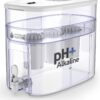 Invigorated Alkaline Water Machine - Countertop Filter Dispenser for Home/Office - 300 Gallon Capacity - 3 pH001 Filters - 3.3 gal
