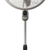 Lasko 18-Inch Remote Elegance and Performance Pedestal Floor Fan, 18 Inch, White 1850