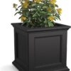Mayne 5825B Fairfield Planter, 20-Inch, Black