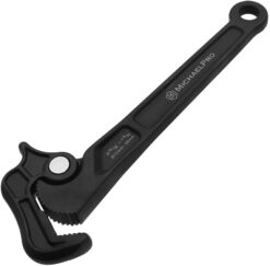 MichaelPro Self Adjusting Pipe Wrench, 8 Inch Multi-Function Spanner Adjustable Plumbing Wrench, Clamping Diameter Up to 1-3/32 Inch (28mm), Adjusting Wrench with Swivel Head