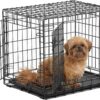 MidWest Homes for Pets Ultima Pro Series 24' Dog Crate | Extra-Strong Double Door Folding Metal Dog Crate w/Divider Panel, Floor Protecting 'Roller Feet' & Leak-Proof Plastic Pan