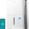 Midea 4,500 Sq. Ft. Energy Star Certified Dehumidifier With Pump Included 50 Pint - Ideal For Basements, Large & Medium Sized Rooms, And Bathrooms (White)