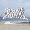 Neso Tents Grande Beach Tent, 7ft Tall, 9 x 9ft, Reinforced Corners and Cooler Pocket, Leopard