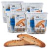 Nonni's Originali Almond Biscotti Italian Cookies - 4 Tubs - Biscotti Individually Wrapped Cookies - Italian Biscotti Cookies Baked Fresh w/a Hint of Anise & California Almonds - Kosher - 20 oz