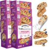 Nonni's THINaddictives Almond Thin Cookies - 6 Boxes Berry Blend Almond Cookies - Almond Cookie Thins w/Cranberries Blueberries Goldenberries Raisins Sunflower Seeds - Kosher - 4.4 oz