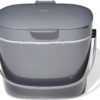 OXO Good Grips EASY-CLEAN COMPOST BIN - CHARCOAL - 1.75 GAL/6.62 L, Plastic, 8.3"L x 10.15"W x 12"H