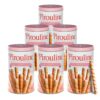 Pirouline Rolled Wafers – Strawberry – Rolled Wafer Sticks, Crème Filled Wafers, Rolled Cookies for Coffee, Tea, Ice Cream, Snacks, Parties, Gifts, and More – 14.1oz Tin 6 Pack