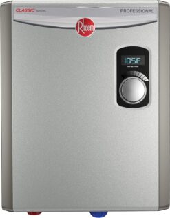 Rheem RTEX-18 18kW 240V Tankless Electric Water Heater, Gray