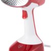 Rowenta, Steamer for Clothes, X-Cel Easy Steam Handheld Steamer, 15 Second Heatup, 5 Ounce Capacity, 1400 Watts, Portable, Travel Must Have, Red Clothes Steamer, DR7112