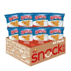 Ruffles Potato Chips, Cheddar & Sour Cream, 1.5 Ounce (Pack of 64)