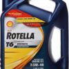 Shell Rotella 550019921-3PK T6 Full Synthetic Heavy Duty Engine Oil 5W-40, 1 Gallon, Pack of 3